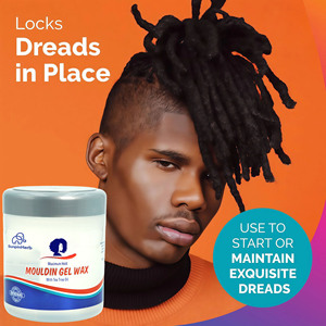 Gel coiffant végétalien à l'huile d'arbre à thé bio Strong Hold, sans résidus, pour tresses, torsades, ondulations et dreadlocks - Product Image 1