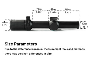 Longue-vue BANGBANG 1-7X24 IR FFP en aluminium avec optique en verre ED et tube de 30 mm pour l'observation en extérieur - Product Image 4
