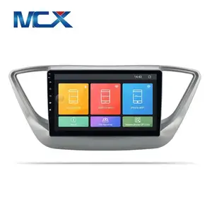 MCX Model baru 10.1 inci untuk Hyundai Verna 2016-2017 Android 10.0 sistem kombinasi GPS Radio Mobil pemutar DVD Video navigasi