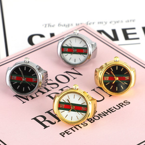 Nuevo Anillo Elástico de Moda para Parejas de Estudiantes, Hermoso Anillo de Reloj Tricolor con Rosas, Regalos para Mujeres - Product Image 1