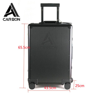 100% Real Carbon Fiber <b>Suitcase</b> 20inch Carry-On Luggage with 360 Degree Swivel Universal Silent Casters - Product Image 3