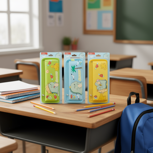 Dinosaur Pencil Case Non Woven Fabric Zipper Closure School Office Use Digital Printing Novelty Design - Product Image 2