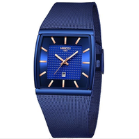 Harga Grosir - Jam Tangan Quartz NIBOSI 2376 Pria Jam Tangan Mewah Terbaik Gelang Emas Jam Tangan Tahan Air Baja untuk Pria