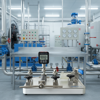 Manómetro Digital Hidráulico de Acero Inoxidable para la Industria Farmacéutica, 700 bar, Portátil, de Alta Precisión, Calibrador de Presión