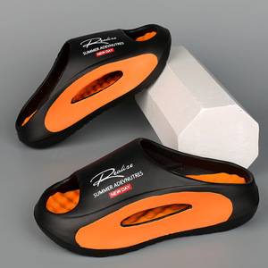 Nuevas sandalias deportivas de verano Eva con suela gruesa y elevada, antideslizantes, desodorantes, para hombre y mujer, de interior y exterior, de moda, de una sola tira, huecas - Product Image 6
