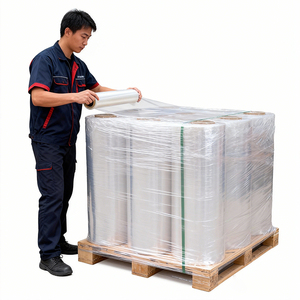 23μm pellicola trasparente impacchetta LLDPE Cast adatto sia per uso a macchina che a mano nell'imballaggio del carico - Product Image 5