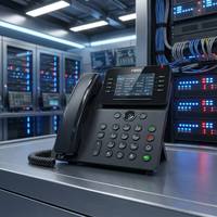 Teléfono IP Gigabit V64 con Pantalla a Color de 3.5'', Wi-Fi de Doble Banda 2.4G/5G, PoE, Conferencia de 6 Vías, 21 Teclas DSS, Teléfono VoIP SIP