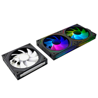 Ventilateurs de boîtier PC de haute qualité, raccordement sans fil PWM 4 broches, refroidisseur d'air 120 mm, ventilateur RGB, dissipateur thermique en aluminium, roulement fluide 61,5 CFM