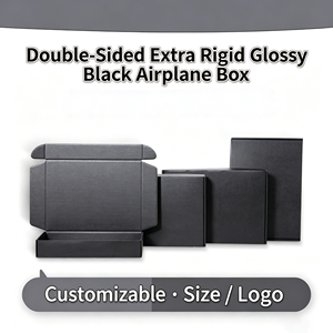 Caja <span class=keywords><strong>de</strong></span> Cartón Rectangular Negra Extra Resistente para Envíos, Caja <span class=keywords><strong>de</strong></span> Correo Corrugada <span class=keywords><strong>de</strong></span> Alta Resistencia, <span class=keywords><strong>Embalaje</strong></span> Seguro para Envíos Aéreos, Esponja Protectora - Product Image 2