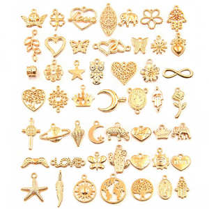 Ensemble de breloques vintage en alliage de zinc assorties, animaux, plantes, cœurs, étoiles, pour la fabrication de bijoux DIY, bracelets et colliers - Product Image 3