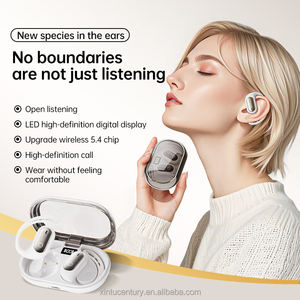 Écouteurs sans fil BT V5.4 OWS de haute qualité, forme de flux sableux, véritable son stéréo portable, écouteurs OWS - Product Image 5