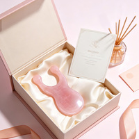 Outil Gua Sha en quartz rose naturel pour esthéticiennes professionnelles, massage nasal, drainage lymphatique, absorption des nutriments, raffermissement, CE