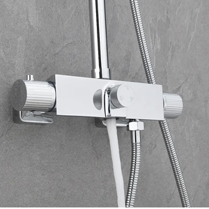 Ensemble de <span class=keywords><strong>douche</strong></span> mural thermostatique intégré de style européen avec prévention de la rouille - Product Image 4