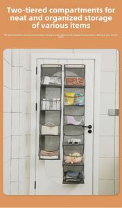 Organizador de Ropa Colgante de 5 Capas para Puerta, Bolsa de Almacenamiento de Tela para Juguetes y Ropa Interior del Hogar - Product Image 6
