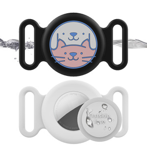 Étui étanche en silicone de dessin animé pour <span class=keywords><strong>AirTag</strong></span> Holder étanche chat chien collier pour animaux de compagnie Anti perte housse de protection pour AirTags - Product Image 1