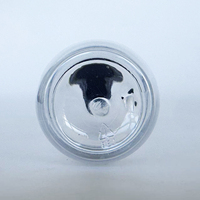 Bouteille en plastique PET transparente de qualité alimentaire réutilisable et étanche avec bouchon à vis noir pour le stockage de boissons, de cosmétiques et de soins de la peau