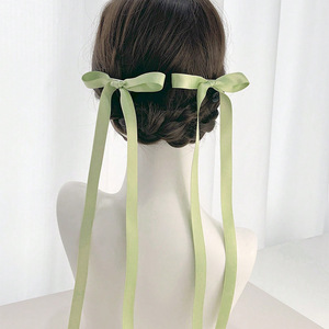 Pita busur warna-warni klip rambut untuk anak perempuan desain sederhana serbaguna untuk harian komuter kepang gaya manis dekorasi rambut - Product Image 5