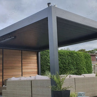 Système de toiture pergola 4 saisons Pergola bioclimatique moderne à toit en aluminium pour pare-soleil