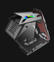 2024 étuis d'ordinateur les plus populaires boîtier PC ATX boîtier PC de jeu OEM boîtier avec verre trempé avec panneau latéral comme porte sombre