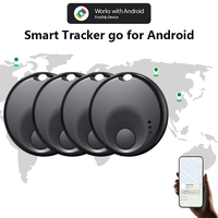 4 Pak pelacak GPS cerdas & penentu lokasi antihilang Android, kerja untuk koper orang tua, barang hewan peliharaan, Google plastik tag udara untuk koper