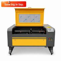 Machine de découpe laser CO2 industrielle 900x600mm 9060 60W 80W 100W pour papier, acrylique, bois, contreplaqué, MDF, cuir, avec refroidissement par eau et commande numérique CNC