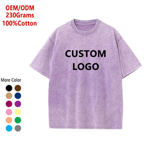 Camisetas con Logotipo Personalizado en Oferta, Camisetas de Algodón Vintage de Alta Calidad y Peso Pesado con Envío Gratuito para Hombre - Product Image 1