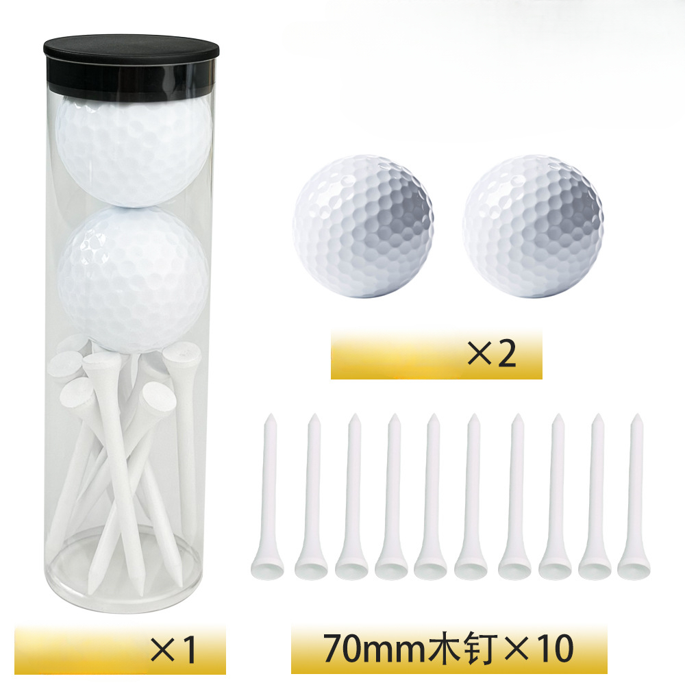 2 bolas blancas + 10 clavos de madera blancos de 70MM