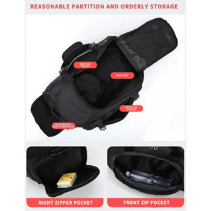 Bolsa de Gimnasio Personalizada con Logotipo, Impermeable, de Nailon, Profesional, para Ejercicio, Yoga, Fitness, Entrenamiento Deportivo, de Gran Capacidad, Tipo Maleta, Mochila - Product Image 3