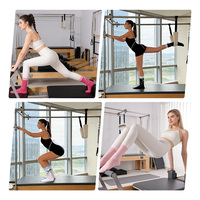 Chaussettes de yoga Pilates antidérapantes pour femmes et hommes, barre, ballet, fitness, cross-training, chaussettes de sport respirantes et adhérentes