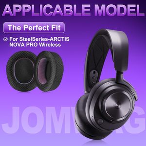 Jomwag แผ่นรองหูตาข่ายระบายอากาศสำหรับ <span class=keywords><strong>arctis</strong></span> <span class=keywords><strong>nova</strong></span> <span class=keywords><strong>Pro</strong></span> ผลิตใน CN - Product Image 2
