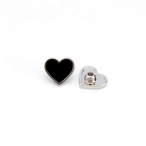 Boutons en laiton plaqué de haute qualité, alliage de zinc, logo en cuir, rivets plats personnalisés sans nickel pour jeans et manteaux - Product Image 1