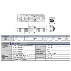 VEIDT Weighing for American Transcell Original BH-100t, BH-130t, BH-160t <b>Plate</b> <b>Ring</b> Type Sensors VEIDT Weighing for American - Product Image 3