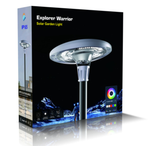 Lampe Solaire Intelligente RGB LED pour Jardin, Contrôle par Application à Distance, Rythme Musical, IP65, Batterie au Lithium Fer Phosphate 12800 Lumens pour - Product Image 4