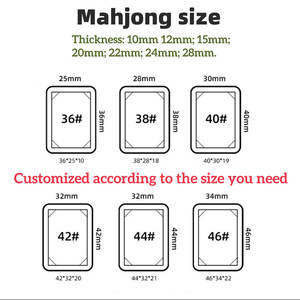 Fabrika Özel Baskılı Evcil Köpek Mahjong Taşları Akrilik Amerikan Mahjong Seti Mahjong Oyunu - Product Image 3