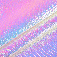Étui de téléphone en cuir synthétique PU à motif crocodile tortue laser irisé de 0,6 mm résistant à l'abrasion Accessoires d'emballage