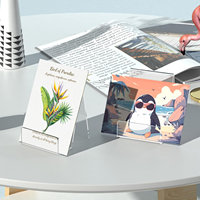 Support de livre en acrylique transparent chevalet 3mm d'épaisseur support d'affichage de Style moderne pour CD d'album de livre