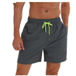 Pantalones cortos de playa para hombre, transpirables, cuatro cuartos, estilo hoja de loto, Color sólido, informales, deportivos de verano, hasta la rodilla, cintura, pantalones cortos para hombre - Product Image 2