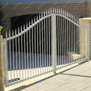 XIYATECH moderno semplice bellissimo design porta d'ingresso elegante ingresso principale cancelli scorrevoli automatici <span class=keywords><strong>in</strong></span> <span class=keywords><strong>ferro</strong></span> battuto - Product Image 3