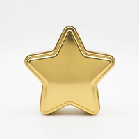 Boîte en métal en forme d'étoile avec impression numérique personnalisée, boîte de rangement décorative en fer blanc de haute qualité, boîte en fer blanc pour les cadeaux de fête pour enfants