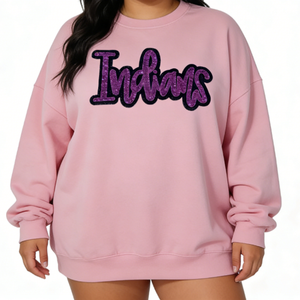 Patch brodé personnalisé à sequins des <span class=keywords><strong>Indians</strong></span> MLB <span class=keywords><strong>Cleveland</strong></span> <span class=keywords><strong>Indians</strong></span> Guardians, forme lettre écriture manuscrite, thermocollant pour vêtements - Product Image 3