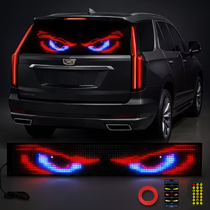Truck Accessories Devil Eyes Light RGB Car Led Sign Eye Lamp Programmable Flex Car LED Display Car <b>Windows</b> - Product Image 1