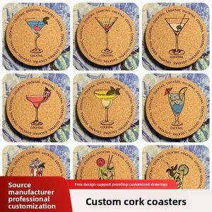 Promotional OEM ODM Logo Design Classic Wood <b>Coaster</b> Coffee <b>Beer</b> Bar Beverage Hotel Heat Restaurant Insulation Non-slip Placemat - Product Image 3