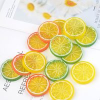 Kunstmatige citroenschijfjes nep fruitversieringen voor feest thuis keuken raamdecoratie model opname rekwisieten