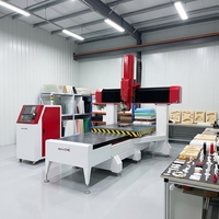 Máquina de Corte y Grabado CNC de 5 Ejes ATC para Materiales Compuestos de Fibra de Carbono, Fibra de Vidrio y Aluminio