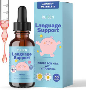 Çocuklar için Zeolit Damlaları Takviyesi 3'ü 1 Arada Formül Damlaları Doğal <span class=keywords><strong>Vitamin</strong></span> D3 ve B12 Sıvı Nazik Dil Desteği İçin - Product Image 1