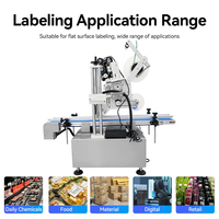 Machine d'étiquetage automatique de surface plane à écran tactile PLC pour boîtes, cartons, sacs, boîtes de cosmétiques, contenants alimentaires en plastique