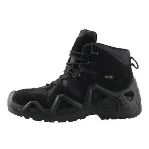 Bottes de randonnée imperméables SF21 706 noires pour hommes, en daim, à lacets, hautes, toutes saisons, style tactique - Product Image 3