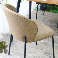 2023 velours doux épais rembourré fauteuil rembourré siège baignoire chaise de salle à manger pour la maison Design moderne salle à manger Restaurant meubles