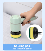 2024 vente chaude brosse de nettoyage de sol électrique automatique à main épurateur de sol Li-Ion lavage toilette fenêtre salle de bain cuisine Brus