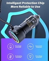Adaptateur QC3.0 de chargeur de voiture de téléphone PD à charge rapide 60W de haute qualité avec câble enroulé et protection OTP